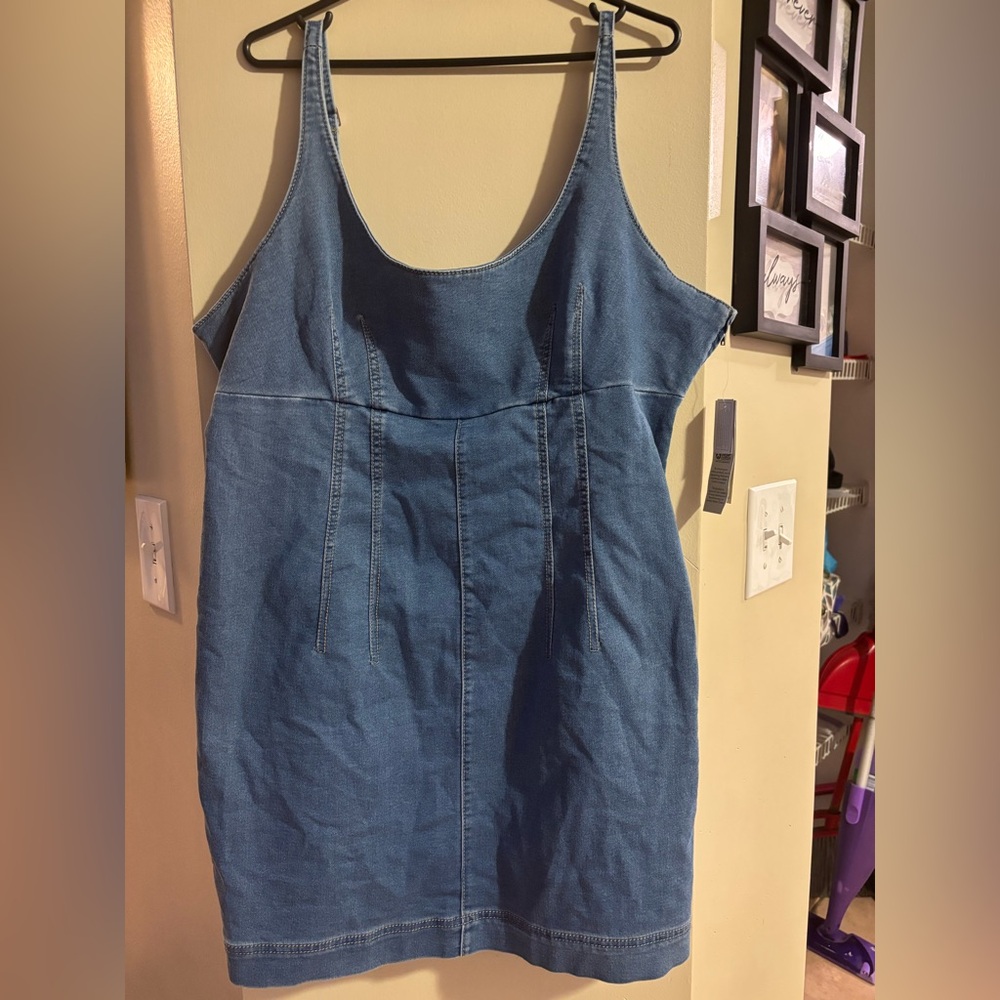 No Boundaries Denim Mini Dress - Picture 4 of 8